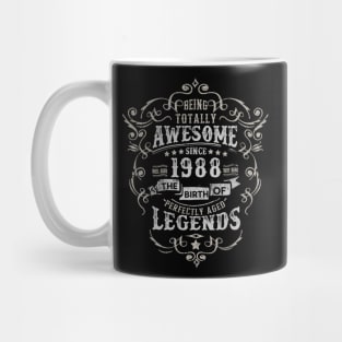 Vintage 1988 The Birth of Legends Being Totally Mug